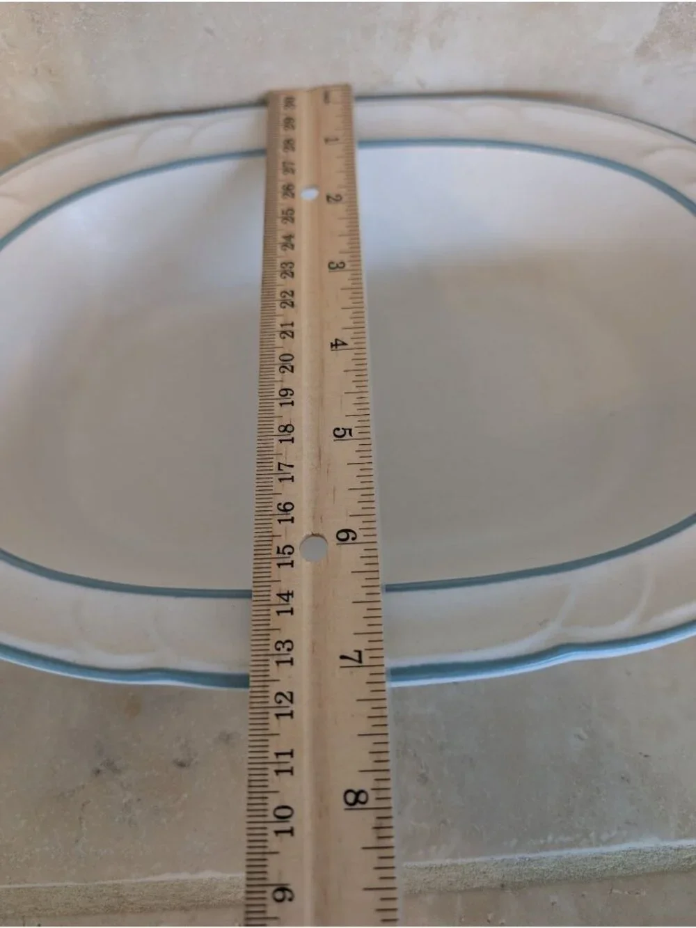 Vintage Country Ware Oval Serving Bowl Ashberry Pattern White Stoneware Farmhous